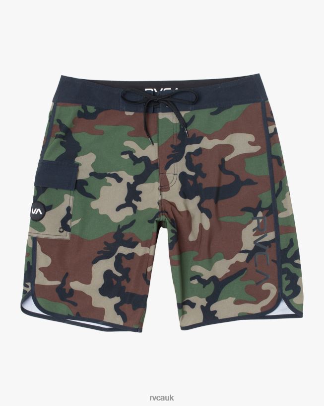 woodland camo Eastern Boardshorts 20 Unisex L888X611 RVCA Bottoms