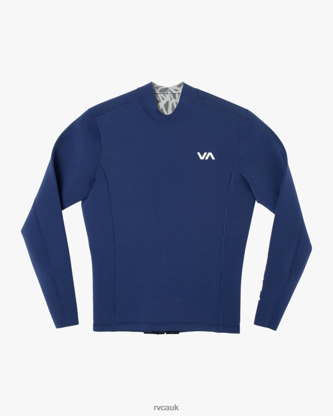 navy 2mm Balance Back Zip Wetsuit Jacket Unisex L888X630 RVCA Clothing