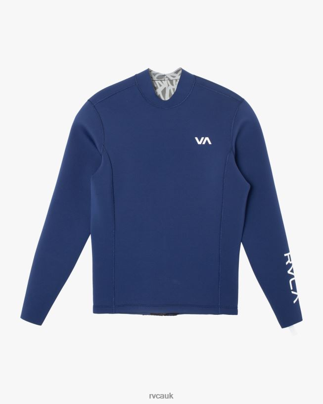 navy 2mm Balance Back Zip Wetsuit Jacket Unisex L888X630 RVCA Clothing