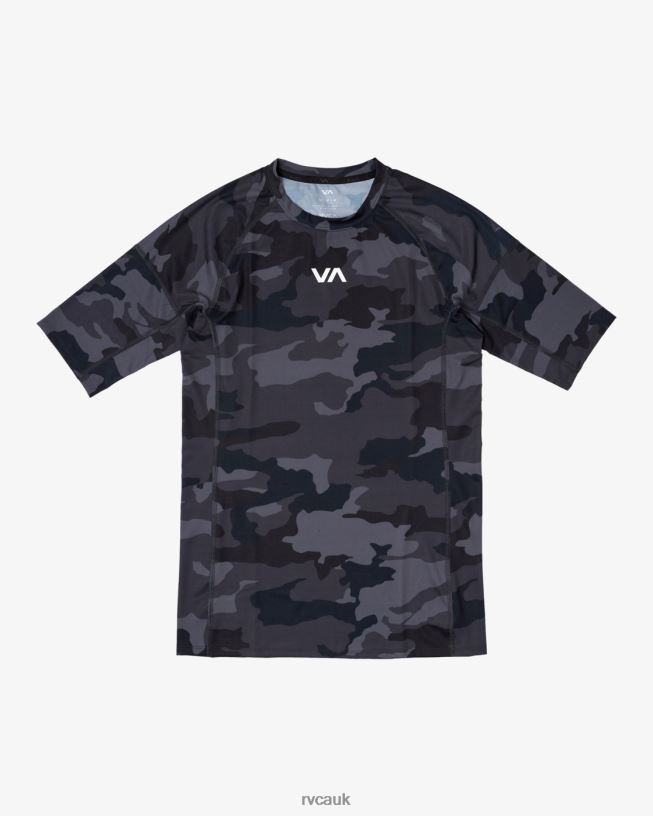 black camo VA Sport Short Sleeve Rashguard Unisex L888X852 RVCA Clothing