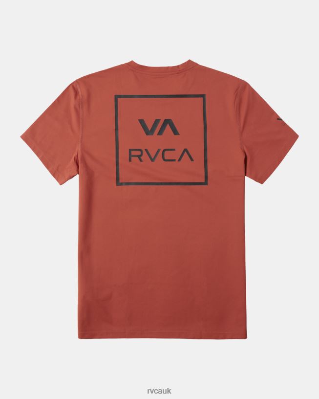 cinnabar Short Sleeve Rashguard Unisex L888X350 RVCA Clothing