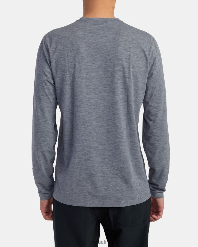 heather grey Long Sleeve Rashguard Unisex L888X620 RVCA Clothing