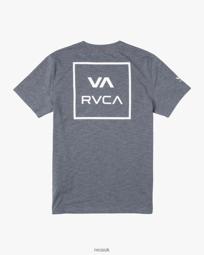 heather grey Short Sleeve Rashguard Unisex L888X582 RVCA Clothing