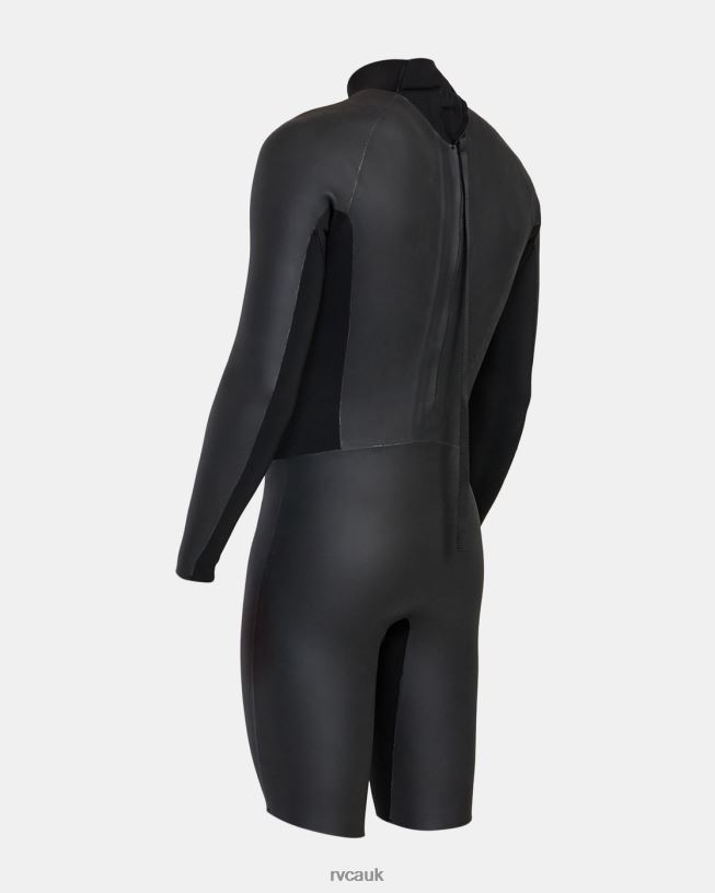 black 2/2 Balance Smoothie Long Sleeve Springsuit Unisex L888X637 RVCA Clothing