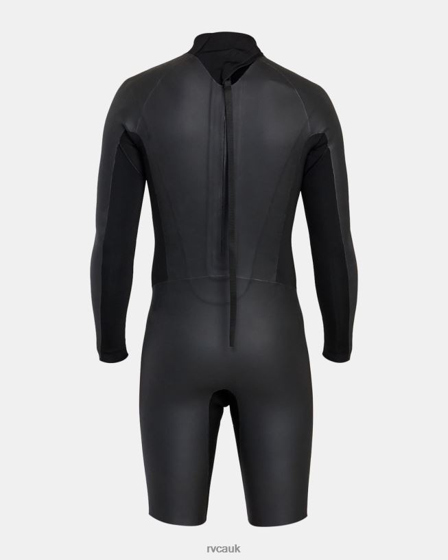 black 2/2 Balance Smoothie Long Sleeve Springsuit Unisex L888X637 RVCA Clothing