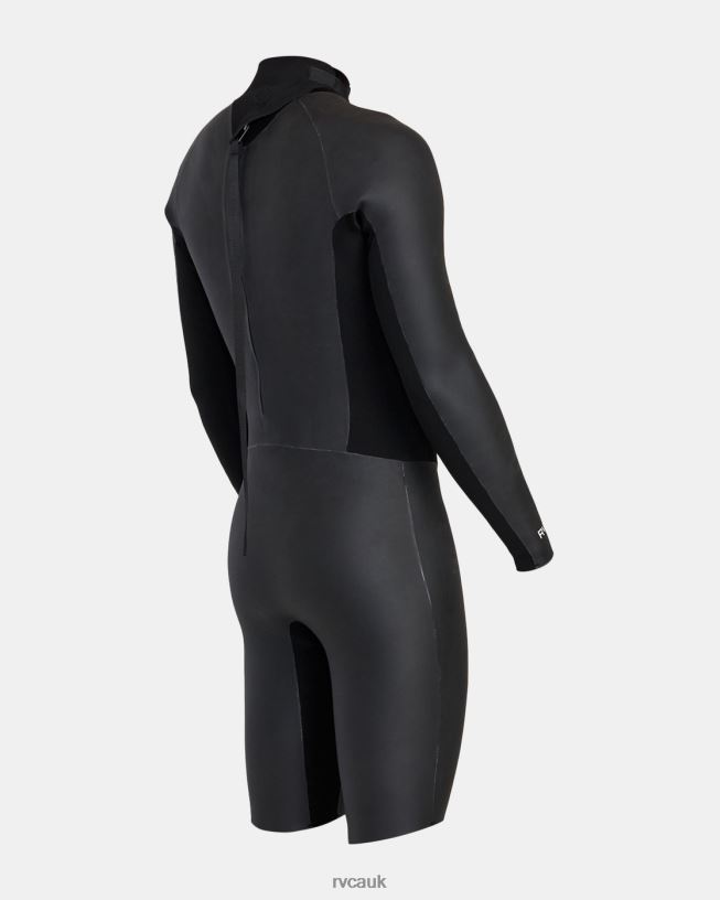 black 2/2 Balance Smoothie Long Sleeve Springsuit Unisex L888X637 RVCA Clothing