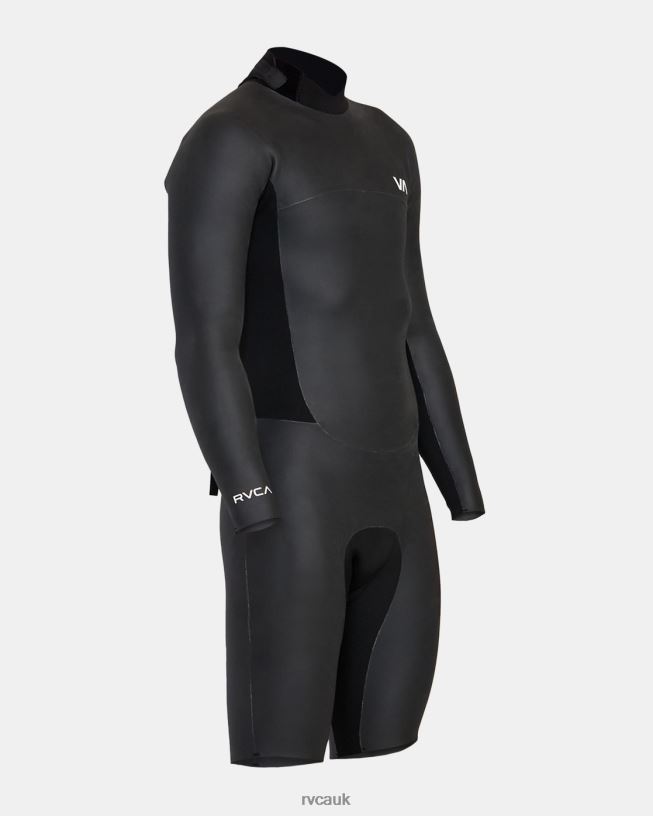 black 2/2 Balance Smoothie Long Sleeve Springsuit Unisex L888X637 RVCA Clothing