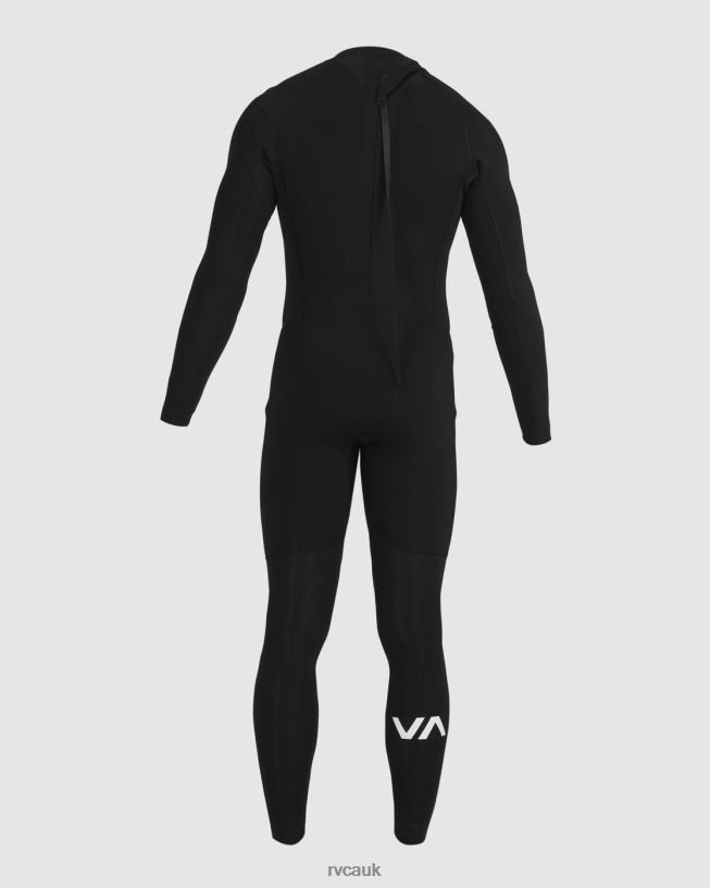 black 3/2 Balance Back Zip Fullsuit Unisex L888X647 RVCA Clothing