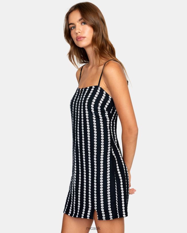 black Paris Mini Dress Women L888X1507 RVCA Clothing