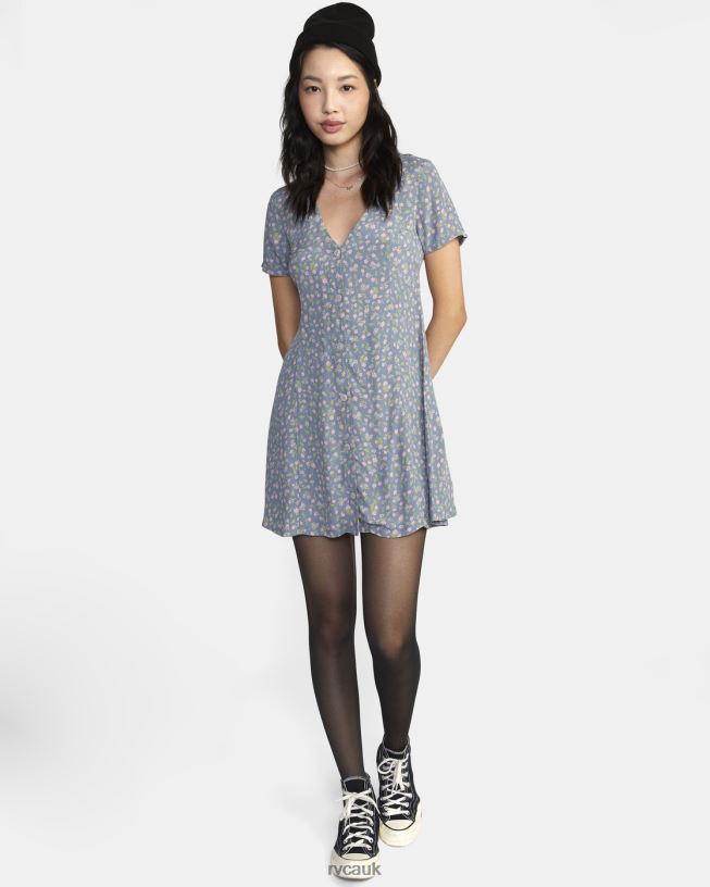 blue dust Understated Mini Dress Women L888X1356 RVCA Clothing