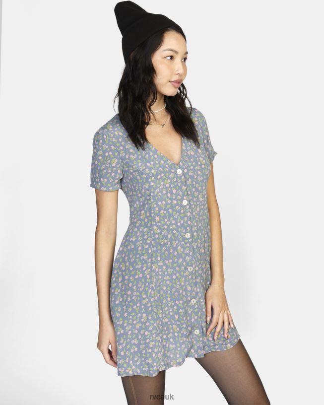 blue dust Understated Mini Dress Women L888X1356 RVCA Clothing