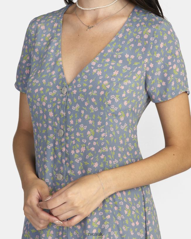 blue dust Understated Mini Dress Women L888X1356 RVCA Clothing