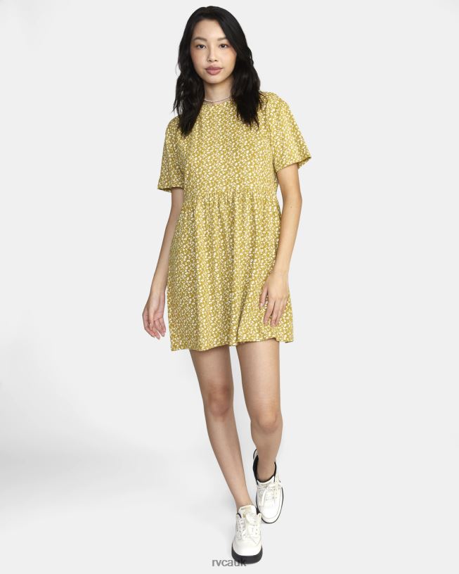 bronze City Vibes Mini Dress Women L888X1550 RVCA Clothing