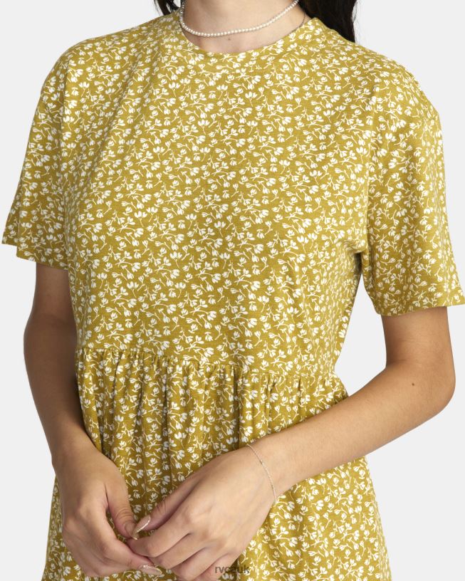 bronze City Vibes Mini Dress Women L888X1550 RVCA Clothing