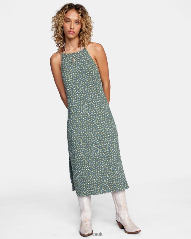 cactus Endless Fun Midi Dress Women L888X1697 RVCA Clothing