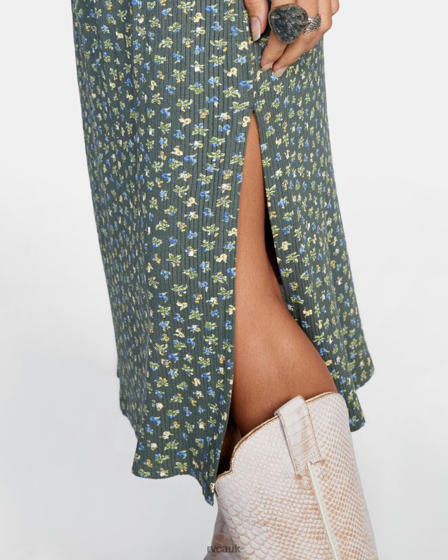 cactus Endless Fun Midi Dress Women L888X1697 RVCA Clothing