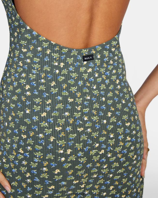 cactus Endless Fun Midi Dress Women L888X1697 RVCA Clothing