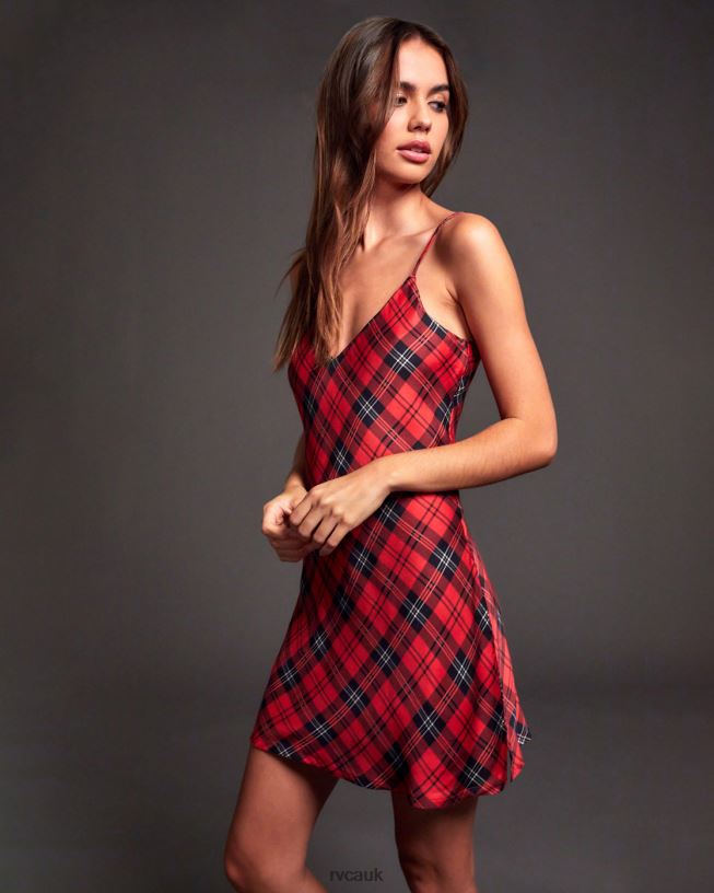 chrysanthemum Blake Mini Slip Dress Women L888X1652 RVCA Clothing