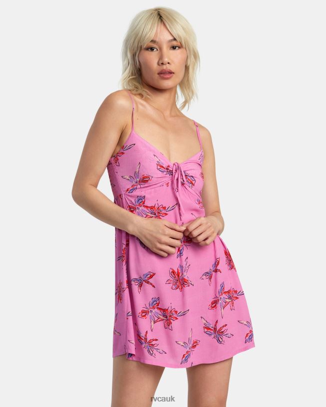 cyclamen Hau Tree Sleeveless Dress Women L888X1380 RVCA Clothing