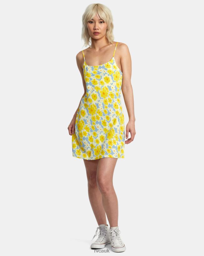 dusty blue Macarthur Midi Dress Women L888X1395 RVCA Clothing