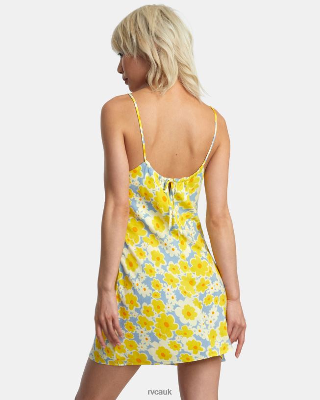 dusty blue Macarthur Midi Dress Women L888X1395 RVCA Clothing