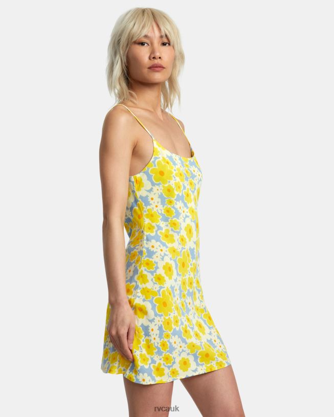 dusty blue Macarthur Midi Dress Women L888X1395 RVCA Clothing