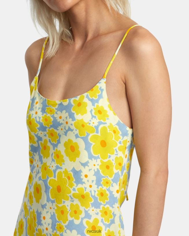 dusty blue Macarthur Midi Dress Women L888X1395 RVCA Clothing