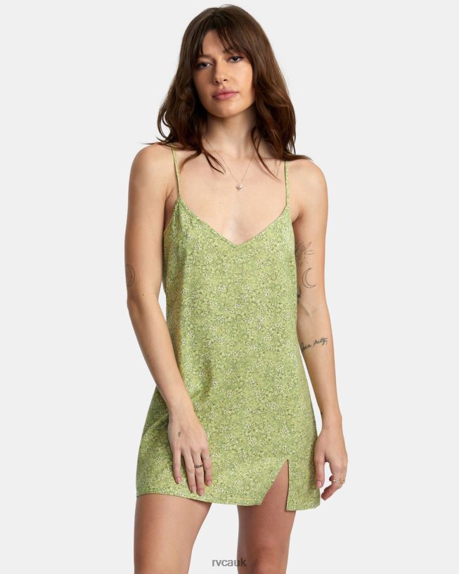 fern Slip Up Mini Dress Women L888X1600 RVCA Clothing