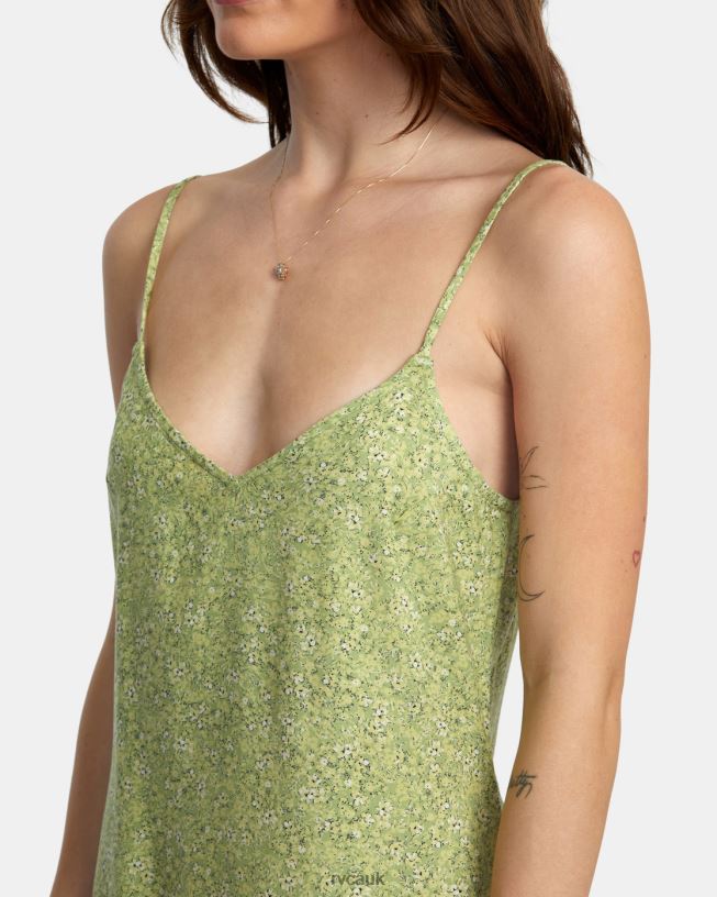 fern Slip Up Mini Dress Women L888X1600 RVCA Clothing