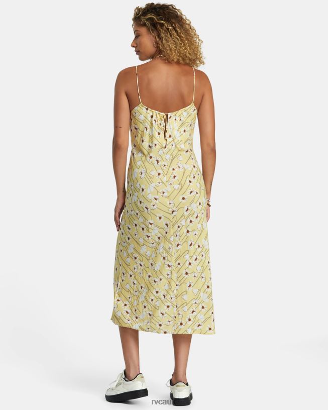 golden Maiden Midi Dress Women L888X1233 RVCA Clothing
