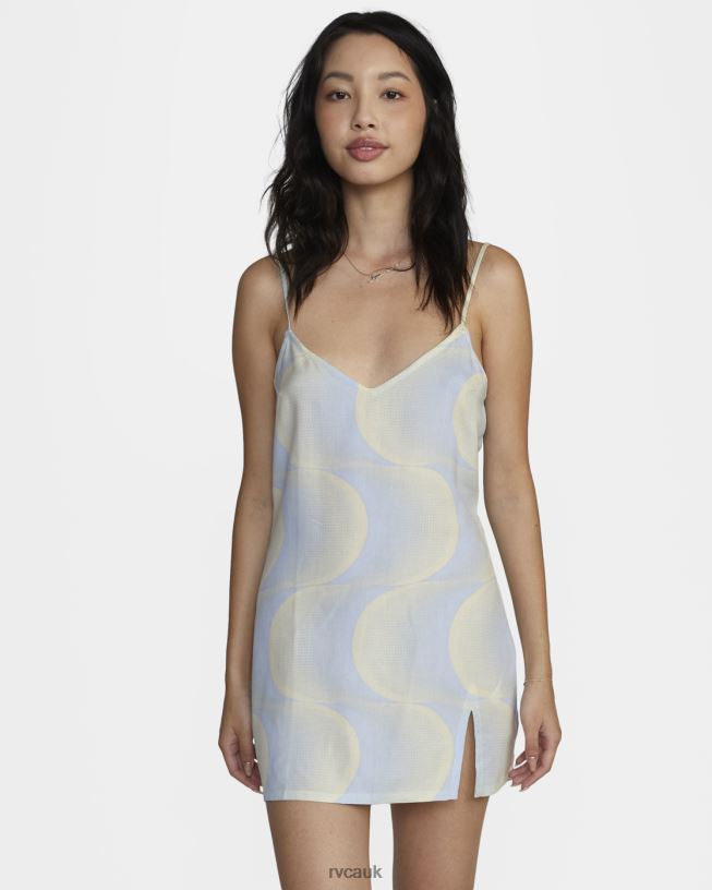 halogen blue Slip Up Mini Dress Women L888X1608 RVCA Clothing