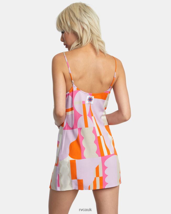 lavender Jesse Brown Mini Dress Women L888X1007 RVCA Clothing