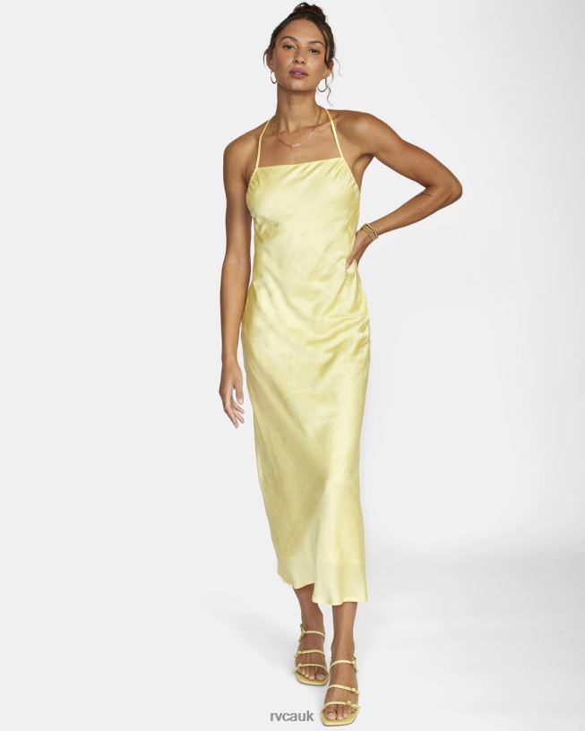 lemon meringue Ninety Maxi Dress Women L888X1627 RVCA Clothing