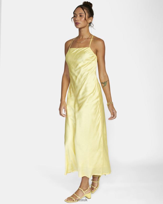 lemon meringue Ninety Maxi Dress Women L888X1627 RVCA Clothing