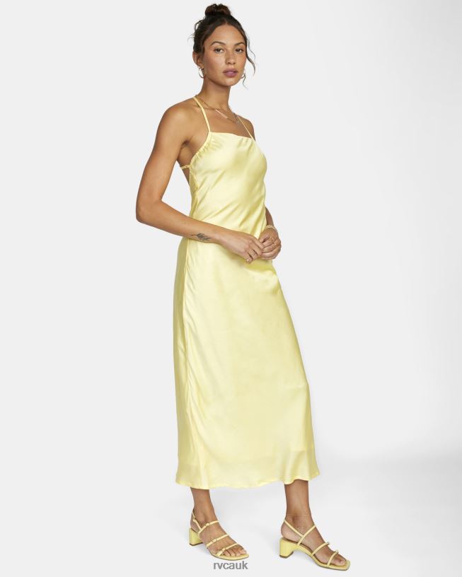 lemon meringue Ninety Maxi Dress Women L888X1627 RVCA Clothing