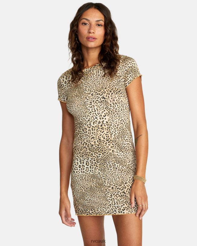 multi Rover T-Shirt Dress Women L888X1594 RVCA Clothing
