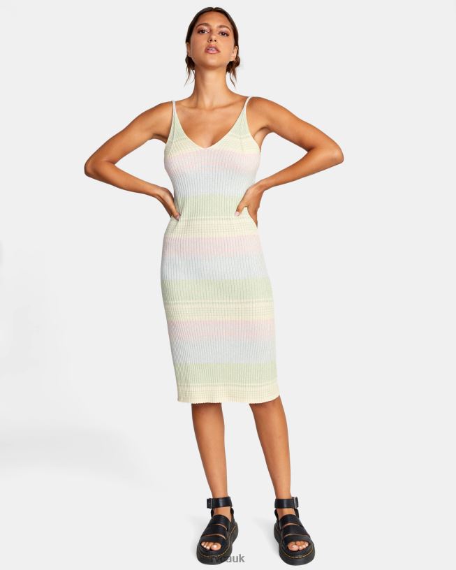 multi Wildfire Midi Dress Women L888X1463 RVCA Clothing