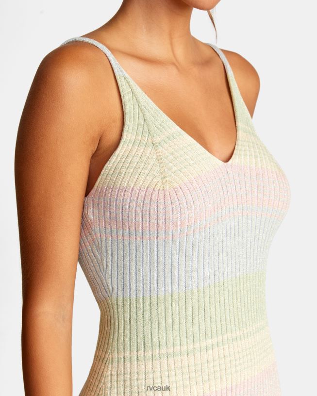 multi Wildfire Midi Dress Women L888X1463 RVCA Clothing