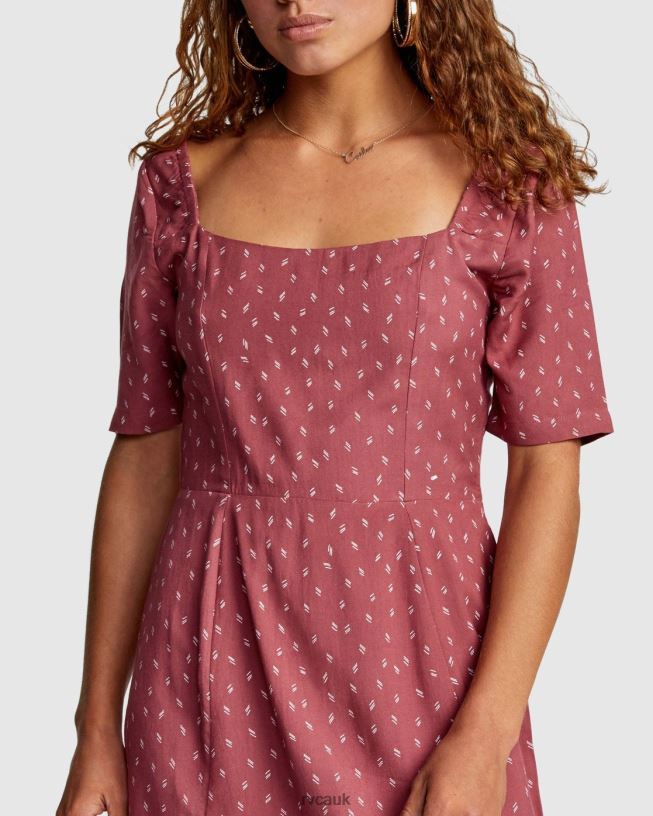 plum berry PEACHY DRESS Women L888X1731 RVCA Clothing