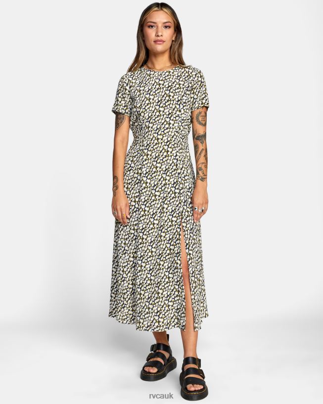 rvca black Dreamscape Midi Dress Women L888X1679 RVCA Clothing