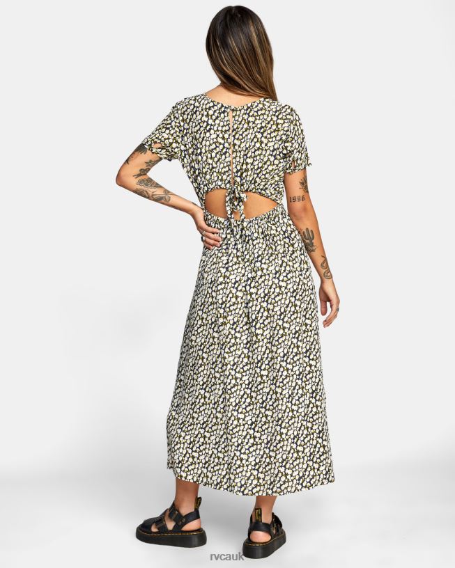 rvca black Dreamscape Midi Dress Women L888X1679 RVCA Clothing