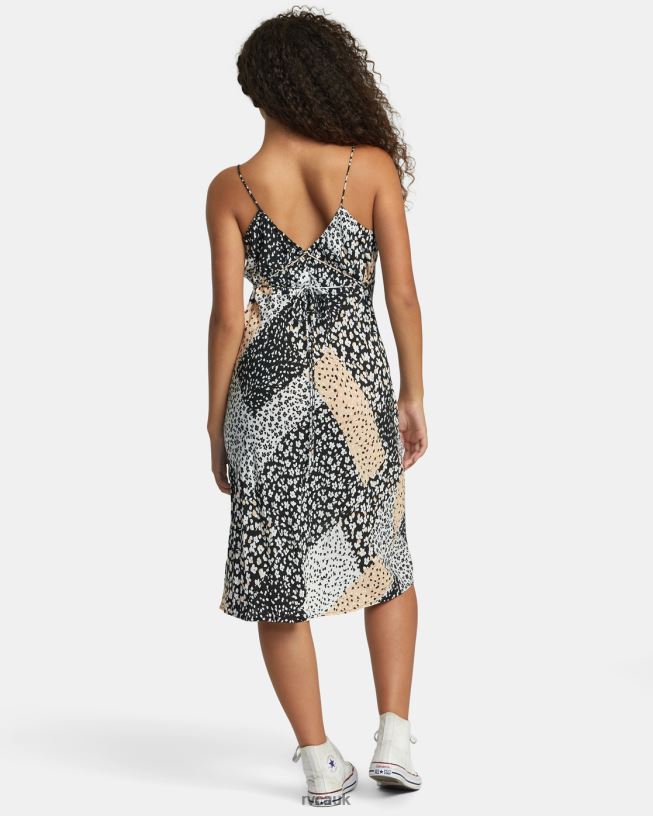 rvca black Oh Lord Midi Dress Women L888X1206 RVCA Clothing