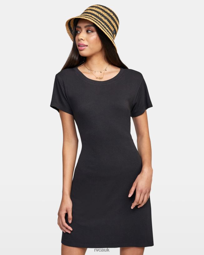 rvca black Summer Crush Shirt Dress Women L888X1295 RVCA Clothing