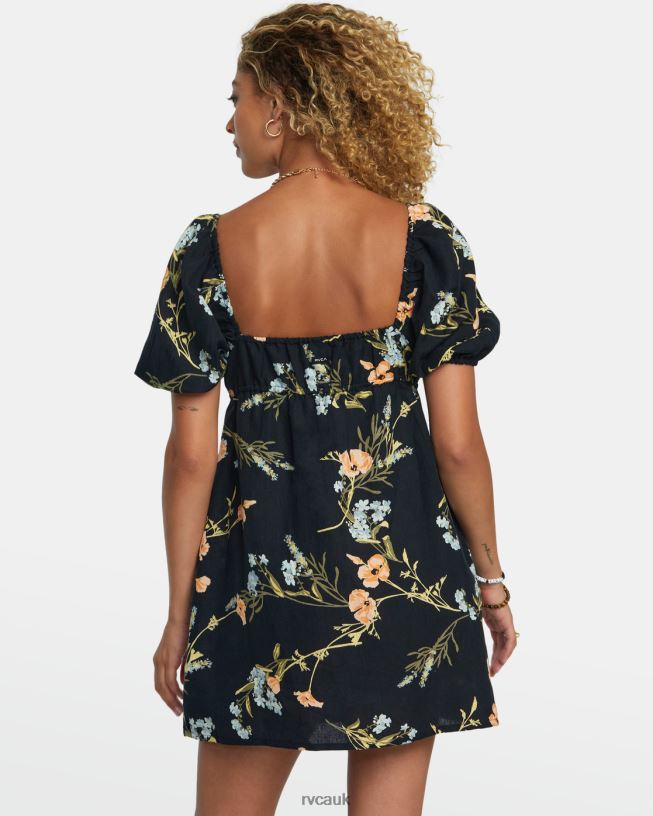 rvca black Sweet Talk Mini Dress Women L888X1211 RVCA Clothing
