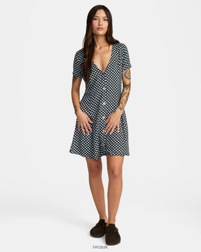 rvca black Understated Mini Dress Women L888X1098 RVCA Clothing