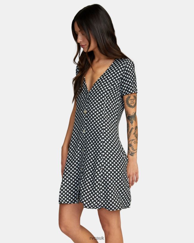 rvca black Understated Mini Dress Women L888X1098 RVCA Clothing