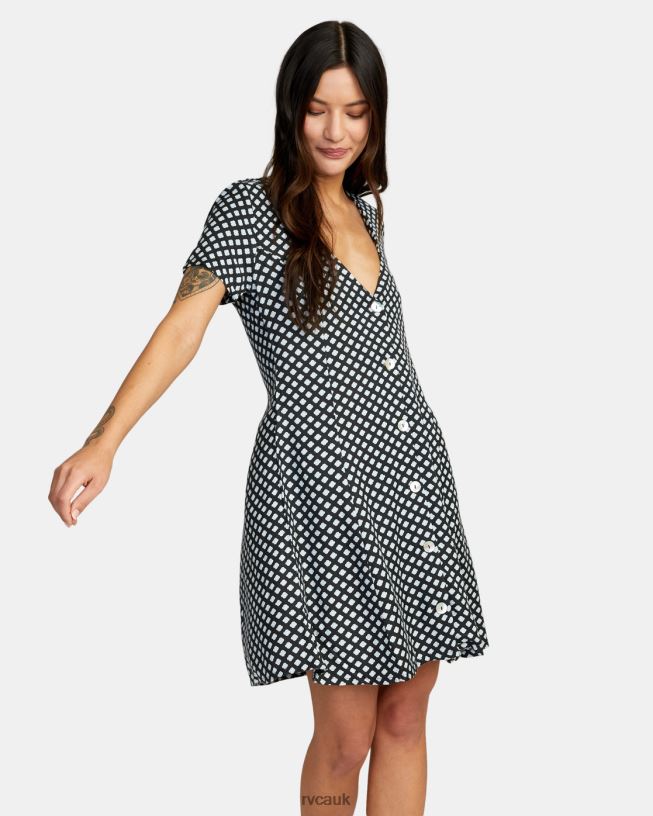 rvca black Understated Mini Dress Women L888X1098 RVCA Clothing