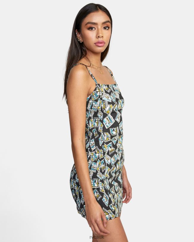 rvca black United Bodycon Dress Women L888X1548 RVCA Clothing