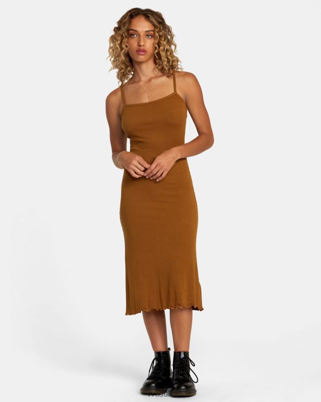 sienna Slink Midi Dress Women L888X1198 RVCA Clothing
