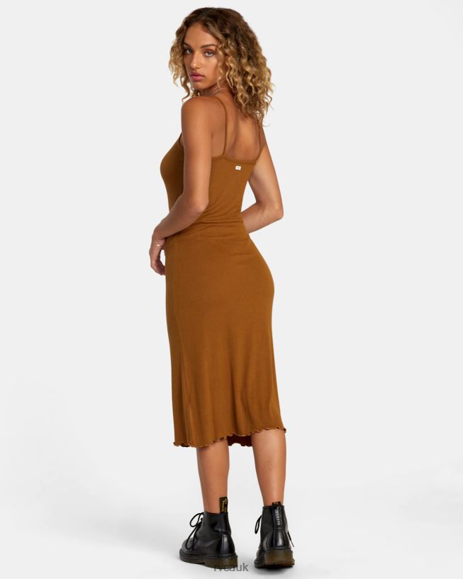 sienna Slink Midi Dress Women L888X1198 RVCA Clothing